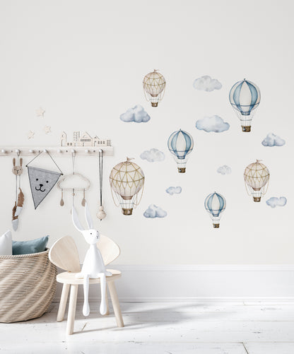 Hot Air Balloon Wall Decals - Wall Decals - Fable and Fawn 