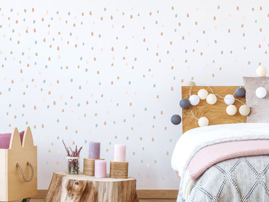 Confetti Wall Decals (Pink & Mustard) - Wall Decals - Fable and Fawn 