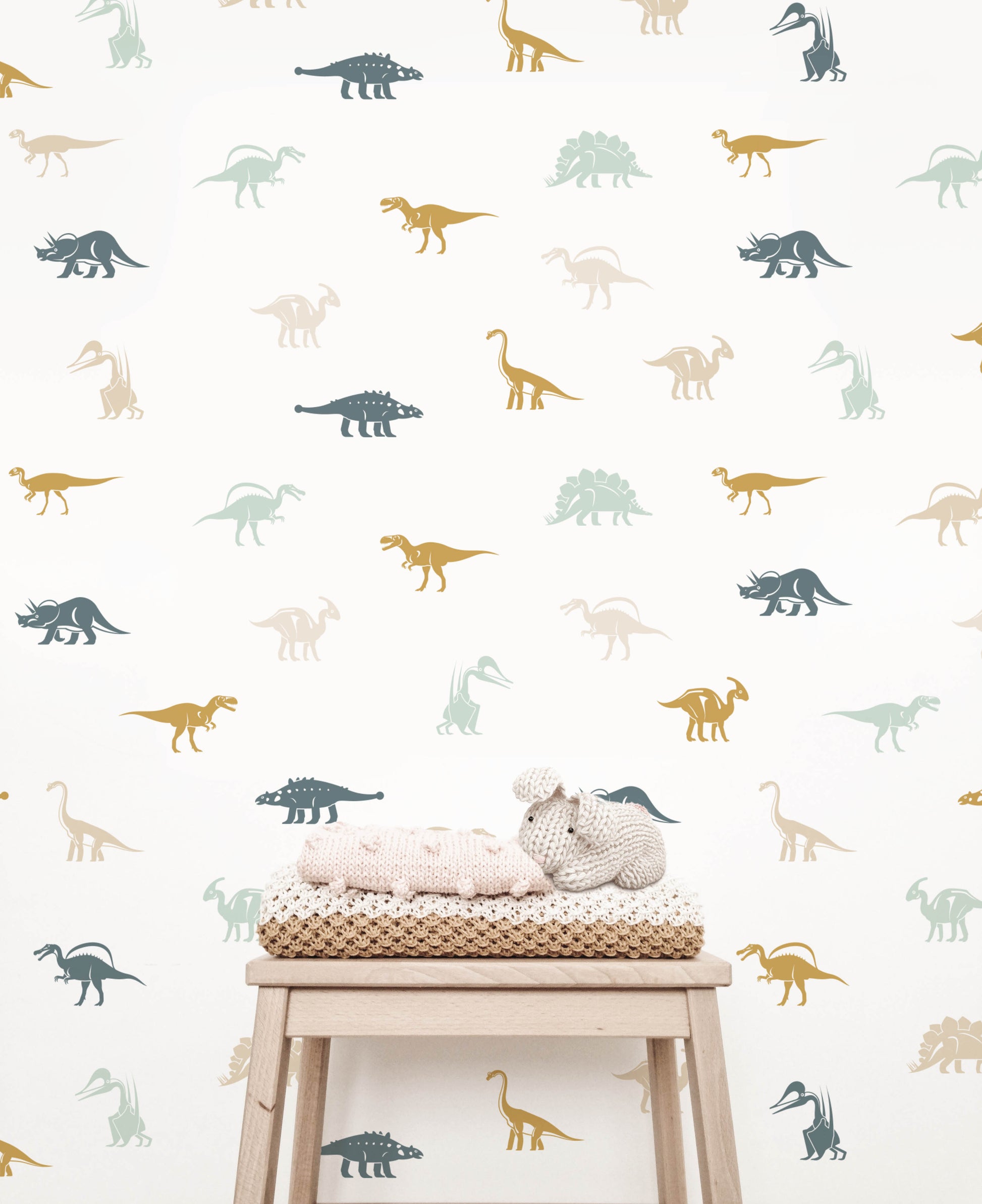 Dinosaur Removable Wallpaper - Wallpaper - Fable and Fawn 