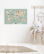 Map of the World Wall Decal - Wall Decals - Fable and Fawn